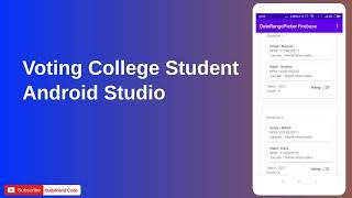 Voting College Student #3 Android Studio