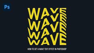 Tutorial Wave Text Effects Photoshop | Wave Text effect in Photoshop | Photoshop text effect  |