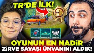 EKİPLE 24 SAAT ZİRVE SAVAŞI KASIP OYUNUN EN NADİR DESTANSI ÜNVANINI ALDIK! (TR'DE İLK) | PUBG MOBILE