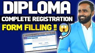 DIPLOMA REGISTRATION FORM 2024  STARTED| COMPLETE PROCESS|    @pradeepgiriacademy DETAIL INFORMATION