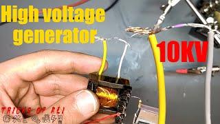 how to make high voltage transformer 10KV | 3.7V to 10000V