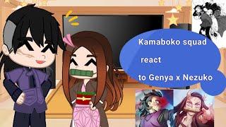 •Kamaboko squad• react to Genya x Nezuko ~Demon slayer~ [KNY] Реакция команды на Генью и НезекоКрд