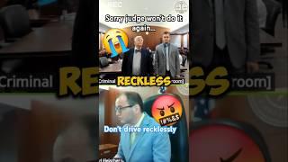Judge Fleischer strict warning to reckless driver. #courtroomclips #judgefleischer #trial #judgement