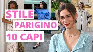 CAPSULE COLLECTION STILE PARIGINO: 10 PEZZI MUST