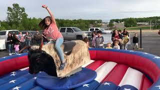 mechanical bull at a festival