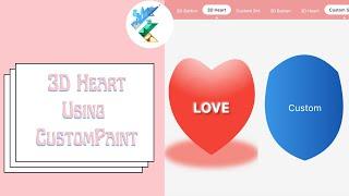 3D Heart using CustomPaint #CustomPaint #Flutter #flutterdeveloper #3D