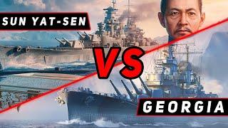 ЛИНКОР SUN YAT-SEN VS GEORGIA! ЧТО ОКАЖЕТСЯ СИЛЬНЕЕ?! МИР КОРАБЛЕЙ/WORLD OF WARSHIPS