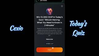 CEX.IO Quiz Answers Today: "Bitcoin Halving: What You Need to Know in 2 Minutes" #cexio #cryptocoin