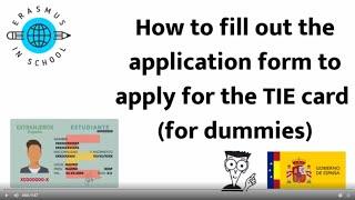 How to apply for TIE (for dummies)