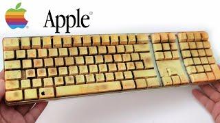 Yellowed Apple Keyboard Restoration - Yellowed Plastic Retrobright