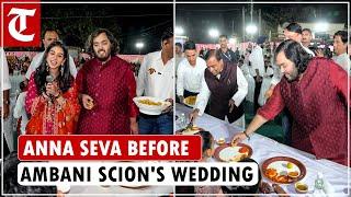 Anant Ambani, Radhika Merchant’s pre-wedding celebrations begin with ‘anna seva’