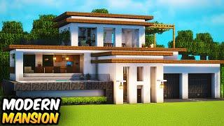 Minecraft: How to Build a Modern Mansion | EASY House Tutorial