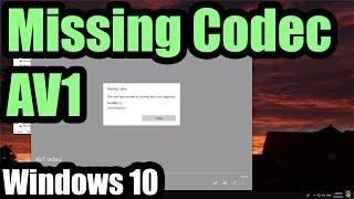 Missing codec 0xc00d5212 (Windows 10)