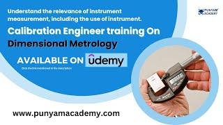 Calibration Engineer training On Dimensional Metrology