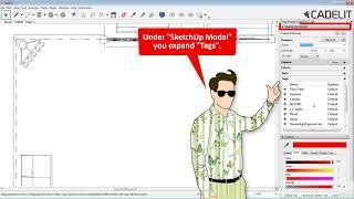 SketchUp Pro 2020.2 - Tag settings in LayOut and improved performance.