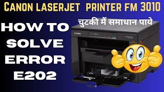 canon laserjet printer 3010 error code e202|how to solve canon 3010 error solutions