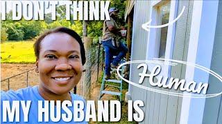 He Painted Our Entire "OFF GRID CABIN/BARN" In 2 DAYS!!! | FAMILY LEAVES THE CITY TO BUILD HOMESTEAD