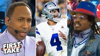 FIRST TAKE | Stephen A. & Cam Newton on Dak Prescott: There's no way we can drop another home game