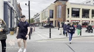 Worcester walk 2022, walking around river, church & city centre/ 4k