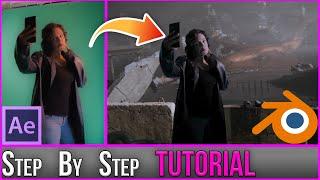 GreenScreen WITH Camera Movement Blender Tutorial