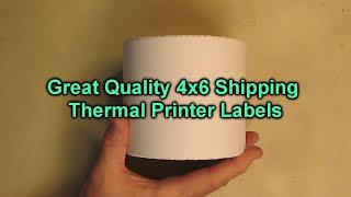 GREAT QUALITY 4x6 Shipping Thermal Printer Labels Asmvt Brand 500 Self Adhesive Labels REVIEW