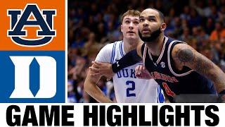 #2 Auburn vvs #9 Duke Highlights | NCAA Men's Basketball | 2024 College Basketball