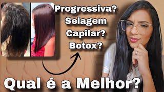 Progressiva selagem ou botox qual é a melhor