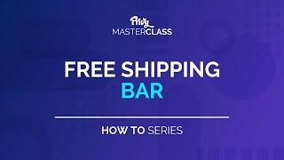 Free Shipping Bar | Privy How-To Series