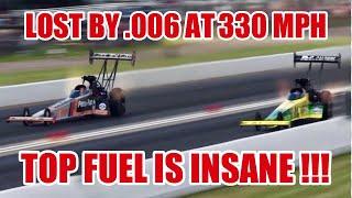 “Top Fuel Madness at Route 66! Lost by .006 at 330 MPH”