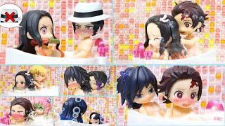 Everyone getting along well in the bath【Demon Slayer】【Stop motion】【Nendoloid】