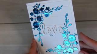 Foil without a laminator -  CAS cardmaking April 2019