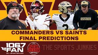 Commanders vs Saints Final Predictions | Sports Junkies