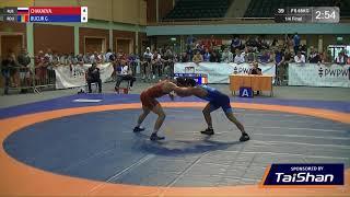 1/4 FS - 65 kg: A. CHAKAEV (RUS) v. G. BUCUR (ROU)