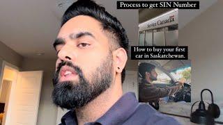 How to buy your first car in Saskatchewan | Process to get Sin number | Vlog 33 | #trending #canada