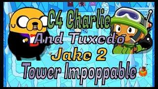 C4 Charlie and Tuxedo Jake 2 Tower Impoppable! (Battd Bloons Adventure Time TD)