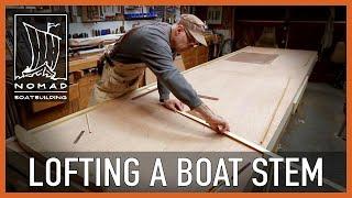 How to loft a stem rabbet for a traditional boat