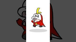Fuecoco Evolves 2D Animation Pokemon #shorts #pokemon