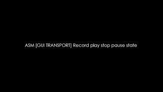 ASM [GUI TRANSPORT] Record play stop pause state (Reaper script)