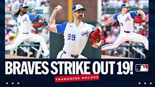 The Atlanta Braves strike out a franchise-record 19 batters!  