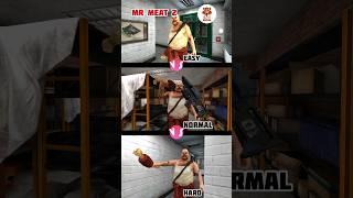 Caught Battle | Mr Meat 2 Easy Vs Normal Vs Hard #shorts