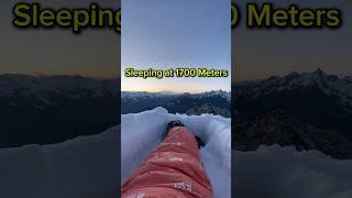 Sleeping in a Snow Trench at 1700m ️ No Tent. Just Snow, Silence, and Survival.