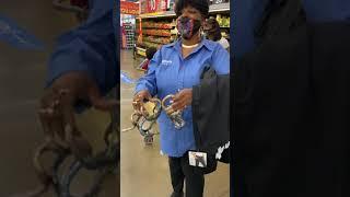 I meet her in Walmart look at her nails 7 year of her work