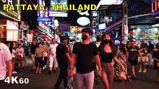 Walking Street in Pattaya, Thailand  - Feb 5, 2020 [4K]