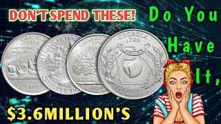 TOP 5 ULTRA RARE & MOST VALUABLE STATE QUARTER D0LLARS WORTH THOUSAND OF DOLLARS