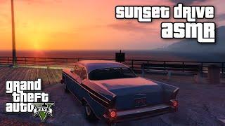 GTA ASMR  Taking You For a Sleepy, Sunset Drive  CLOSE UP Ear to Ear Whispering