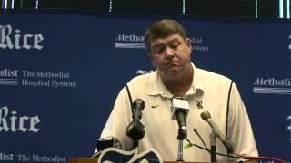 2011 Rice-Tulsa week -- Monday press luncheon -- Rice head coach David Bailiff