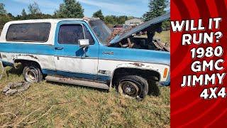 1980 GMC Jimmy 4x4 rotting away in a field, will it run?