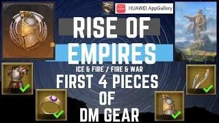 Making the first 4 pieces of Dragon Master Gear - Rise Of Empires Ice & Fire