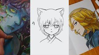 ️Art drawing  tiktok compilations  ~ Anime  #214