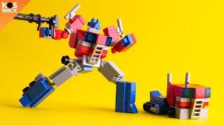 Lego Optimus Prime Transformer Mini Mech part 5 (Tutorial)